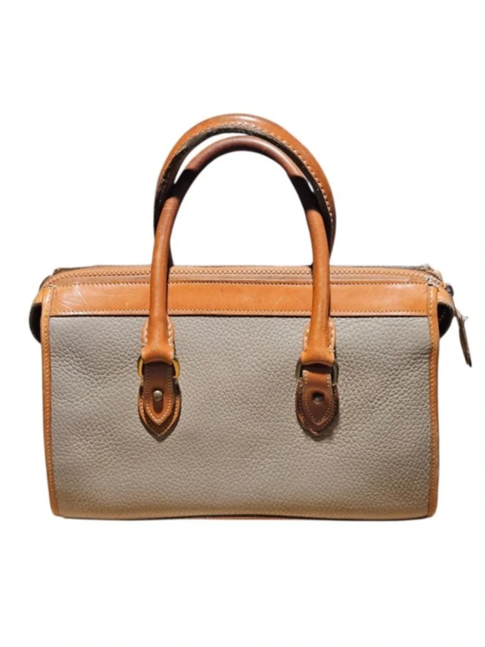 Vintage Dooney & Bourke Satchel One Size Brown & Beige